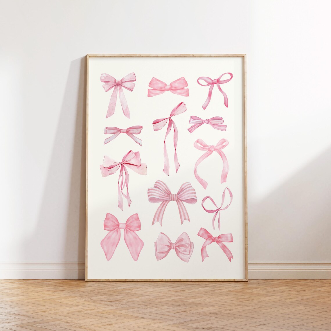 Coquette Bow Poster, Grandmillennial Nursery Decor