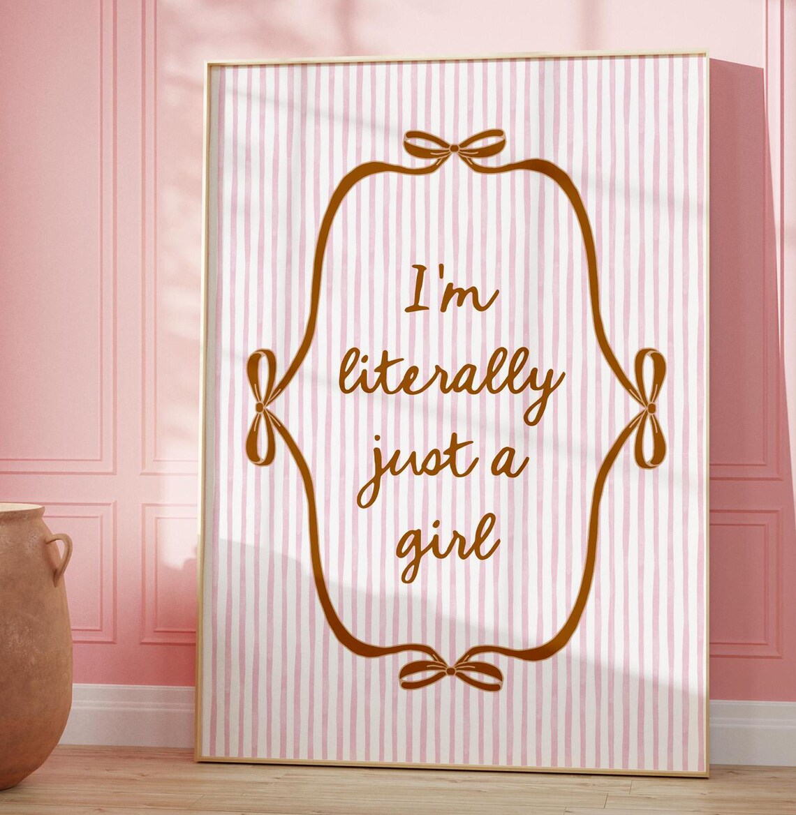 Literally Just A Girl, Coquette Wall Art Print - Image 4