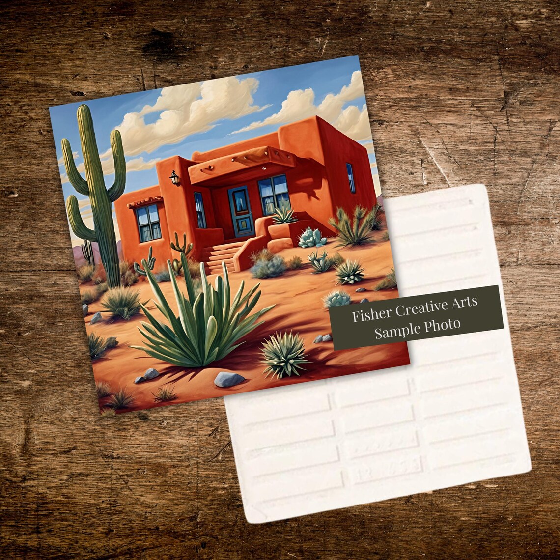 Desert Southwest Adobe House Art Print, Arizona - Image 3
