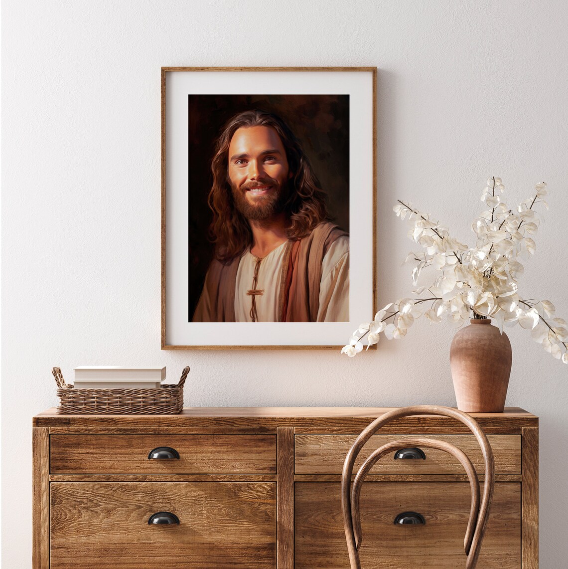 Jesus Farmhouse Christian Wall Art, Bible Verse - Image 4