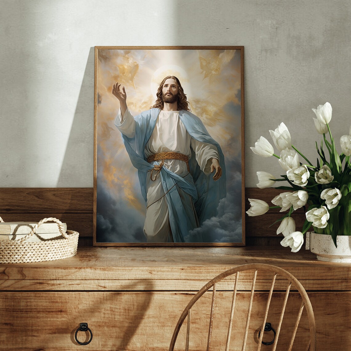 Jesus Christ Portrait, Inspirational Religious Art - Image 3