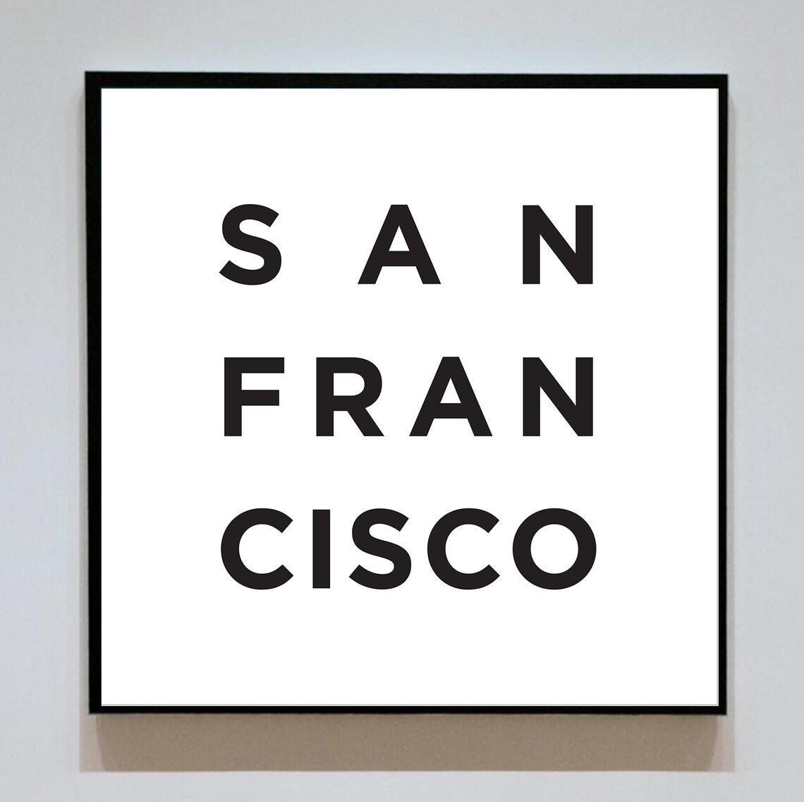 Los Angeles Spaced Bold Letter Typography City of Angels Pride Poster - Image 2