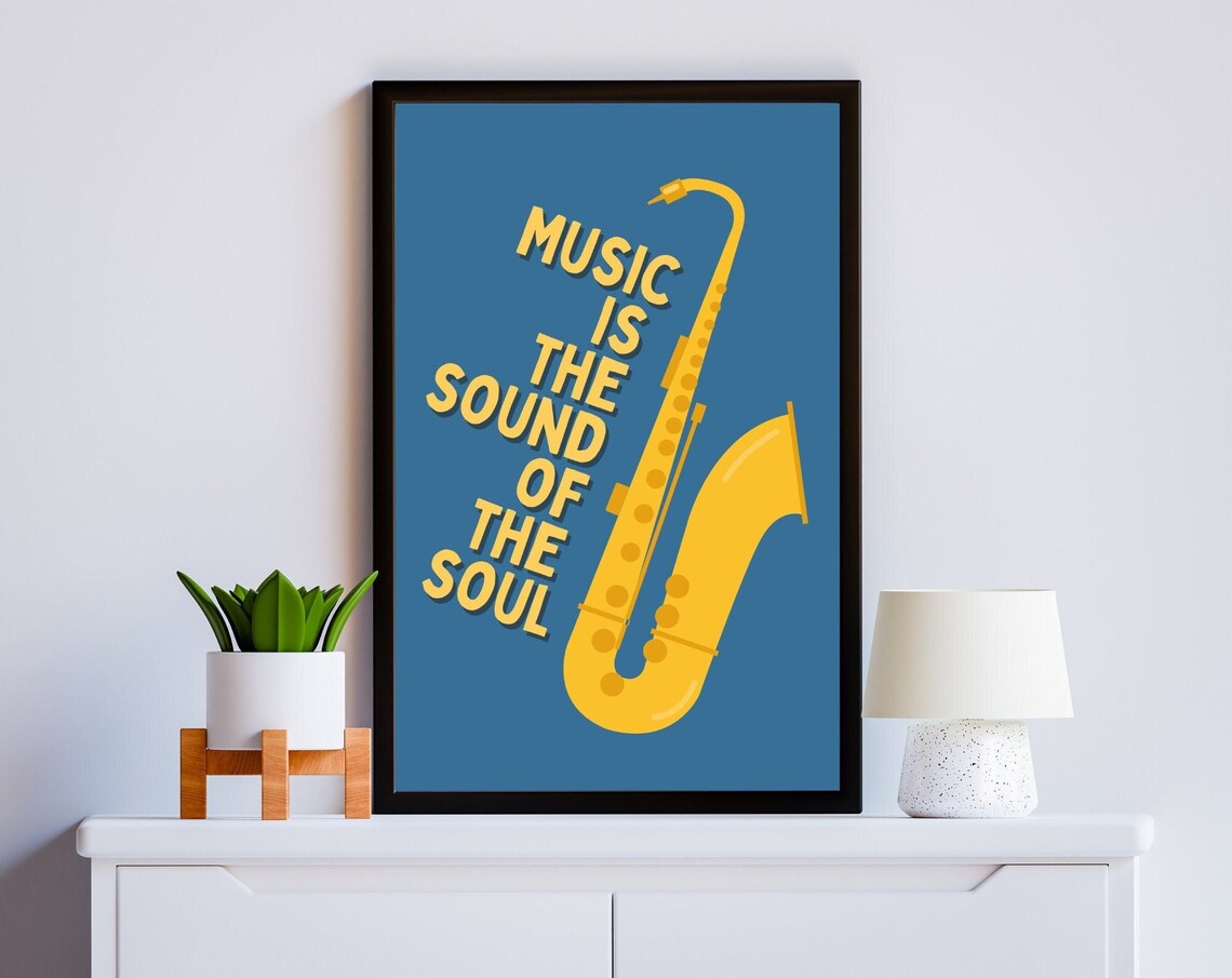 Inspirational Music Quote, Musician Gift