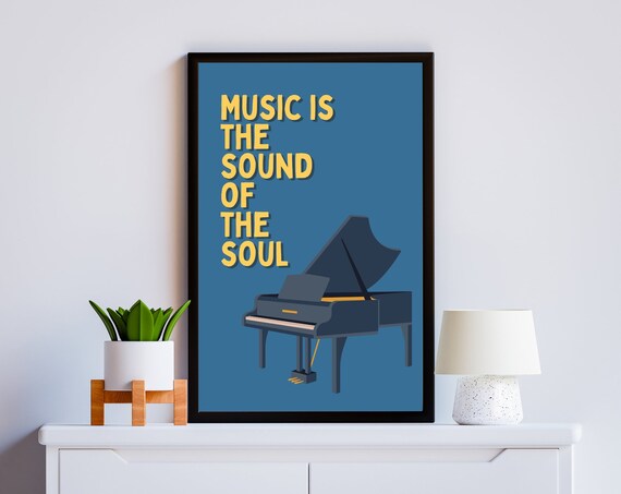 Inspirational Music Quote - Motivational Print