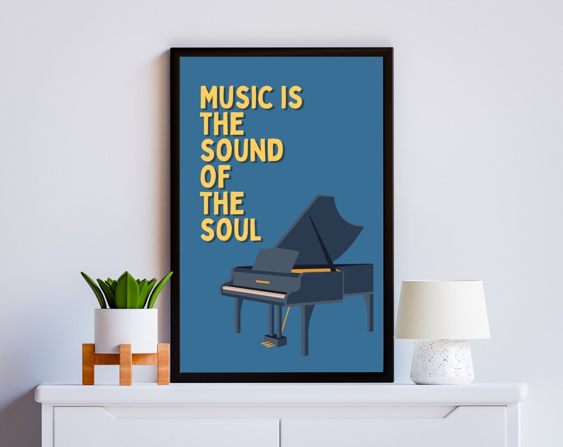 Inspirational Music Quote - Motivational Print