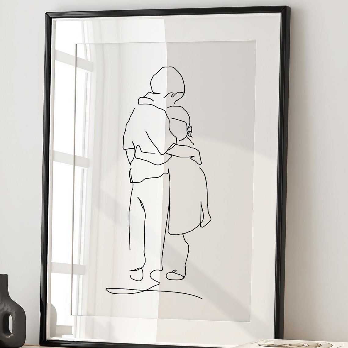Big Brother Print Brother And Sister Portrait Nursery Child Portrait Nursery Wall Art Brother And Sister Wall Art Children Drawing Art