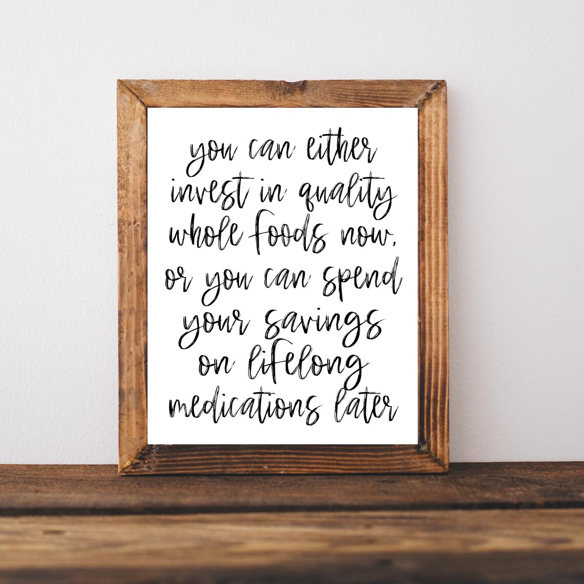 Holistic Nutrition Healthy Living Art Print