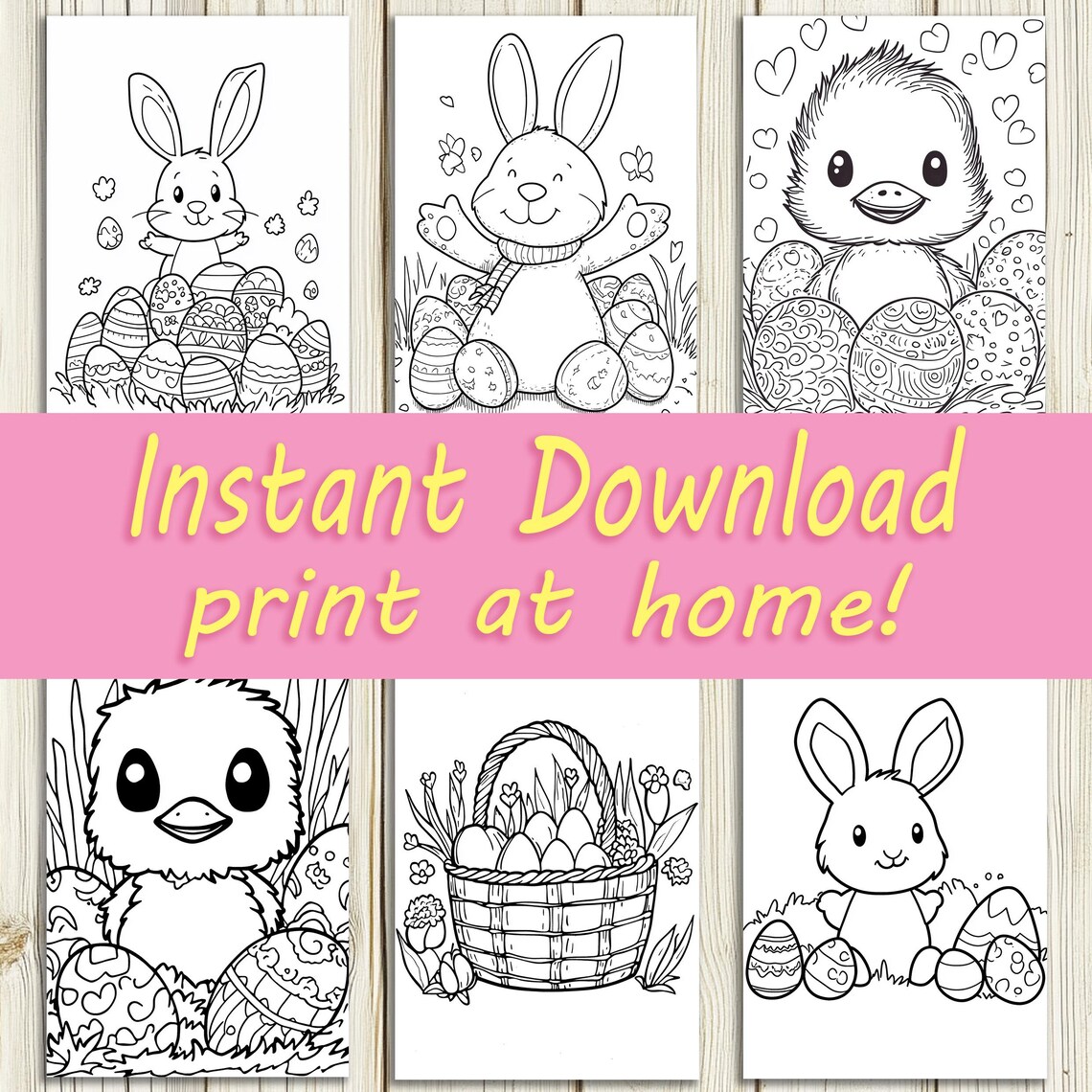Easter Coloring Pages For Kids, Educational Activity - Image 4