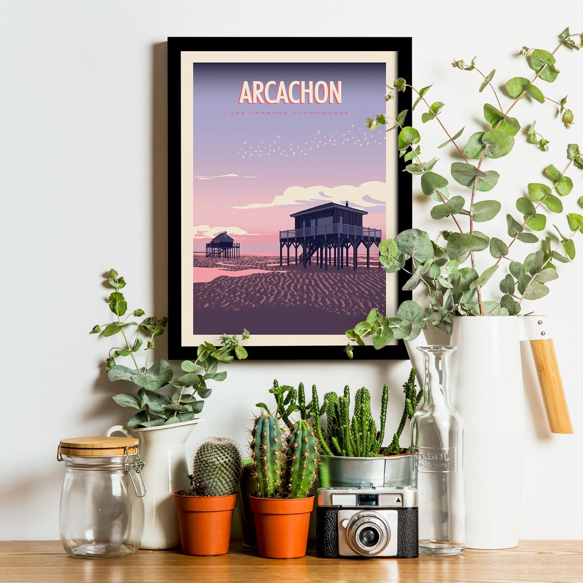 Arcachon Vintage Travel Poster, West Coast Bay - Image 2