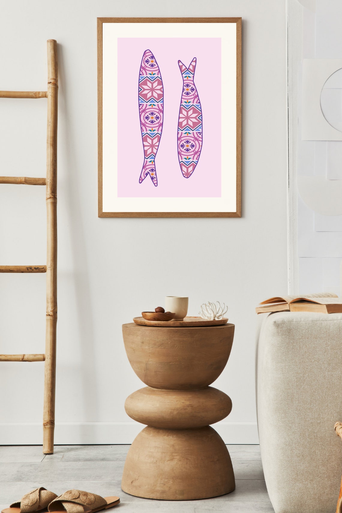 Portugal Sardine Art Print, Portuguese Tile Decor - Image 2
