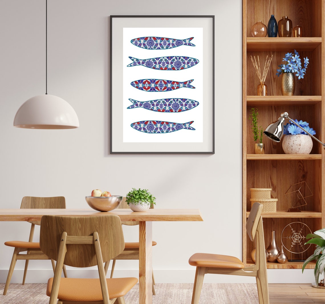 Portugal Sardine Tile, Portuguese Travel Poster - Image 3