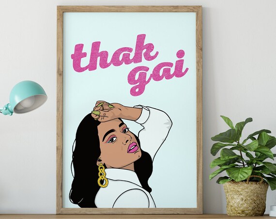 Thak Gai Indian Punjabi Poster Print