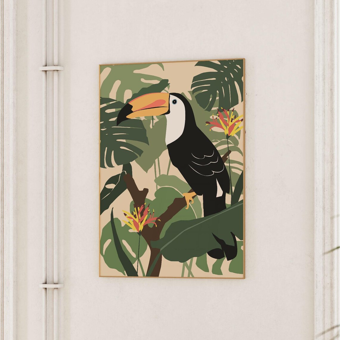 Toucan Bird Print, Tropical Jungle Wall Art - Image 3