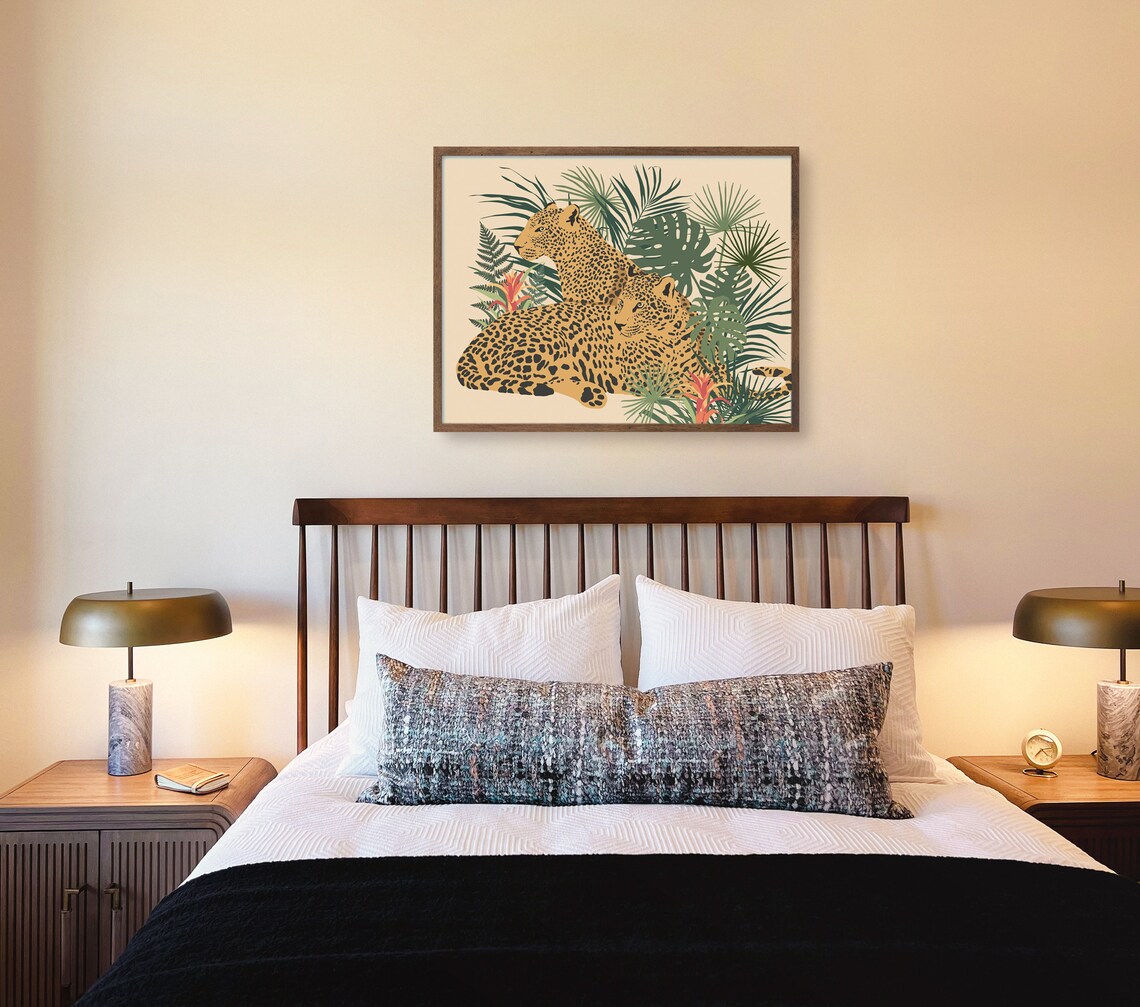 Leopards Print, Boho Leopard Art Poster - Image 2