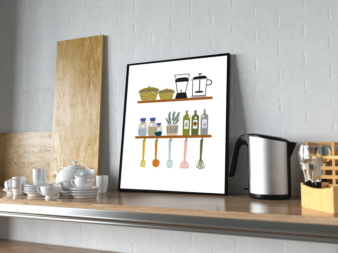 Modern Kitchen Art Print for Dining Rooms - Image 4
