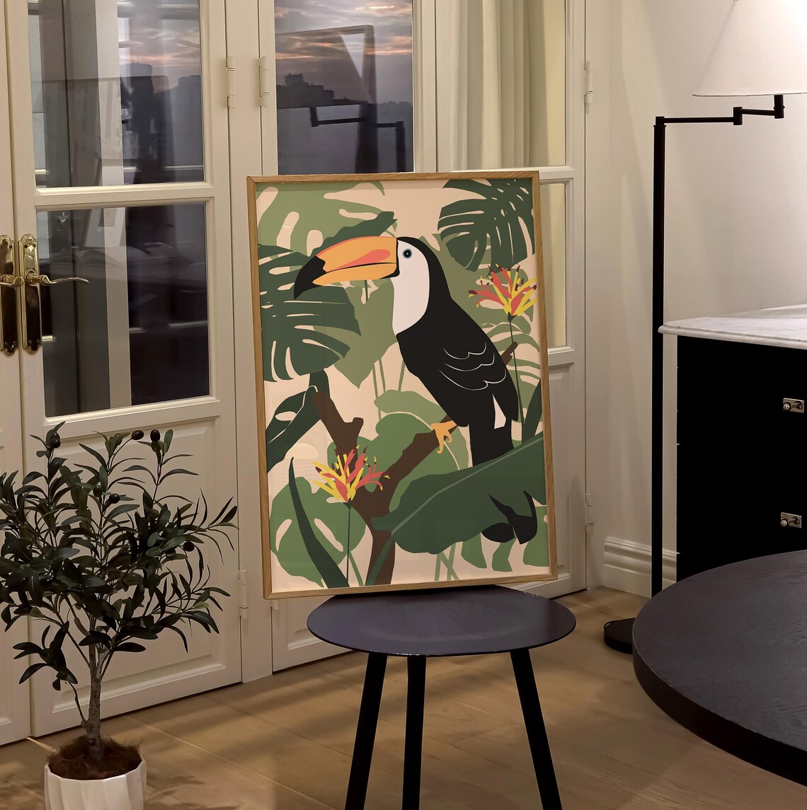 Toucan Bird Print, Tropical Jungle Wall Art - Image 4
