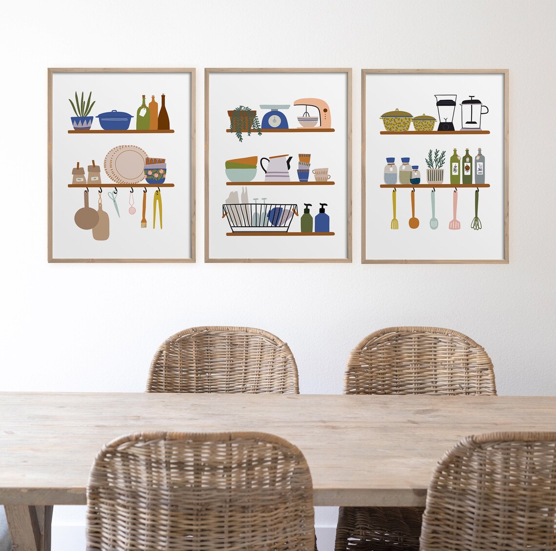 Modern Kitchen Wall Art Poster, Dining Room Decor - Image 2