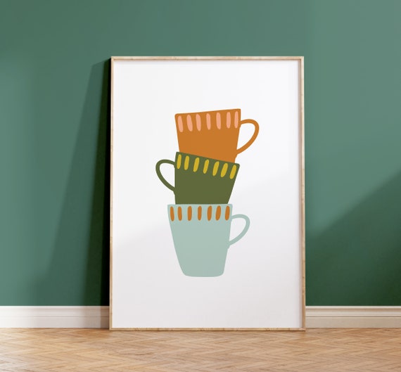 Kitchen Wall Art, Modern Kitchen Poster