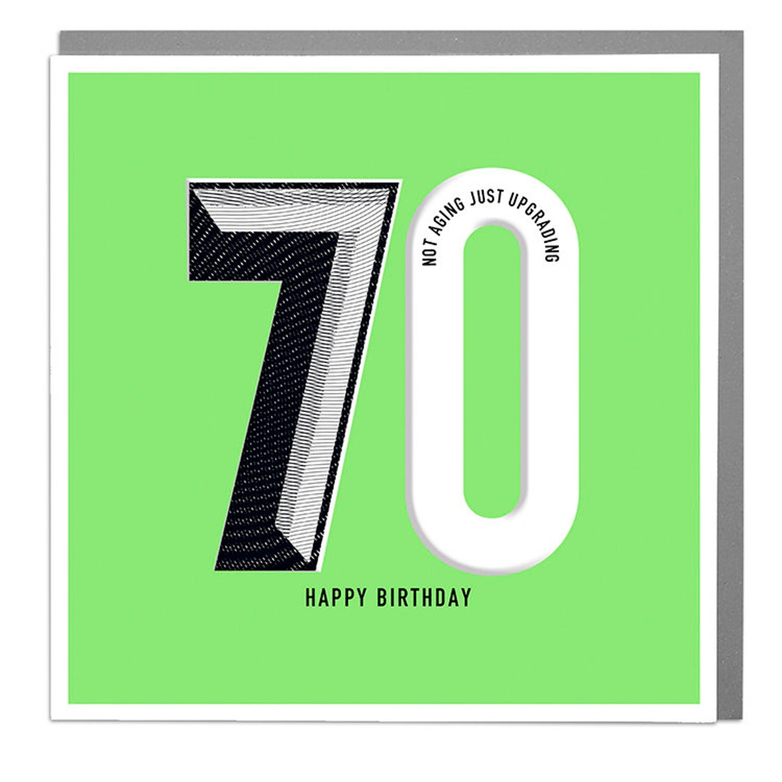 70th Birthday Card - Celebration Print
