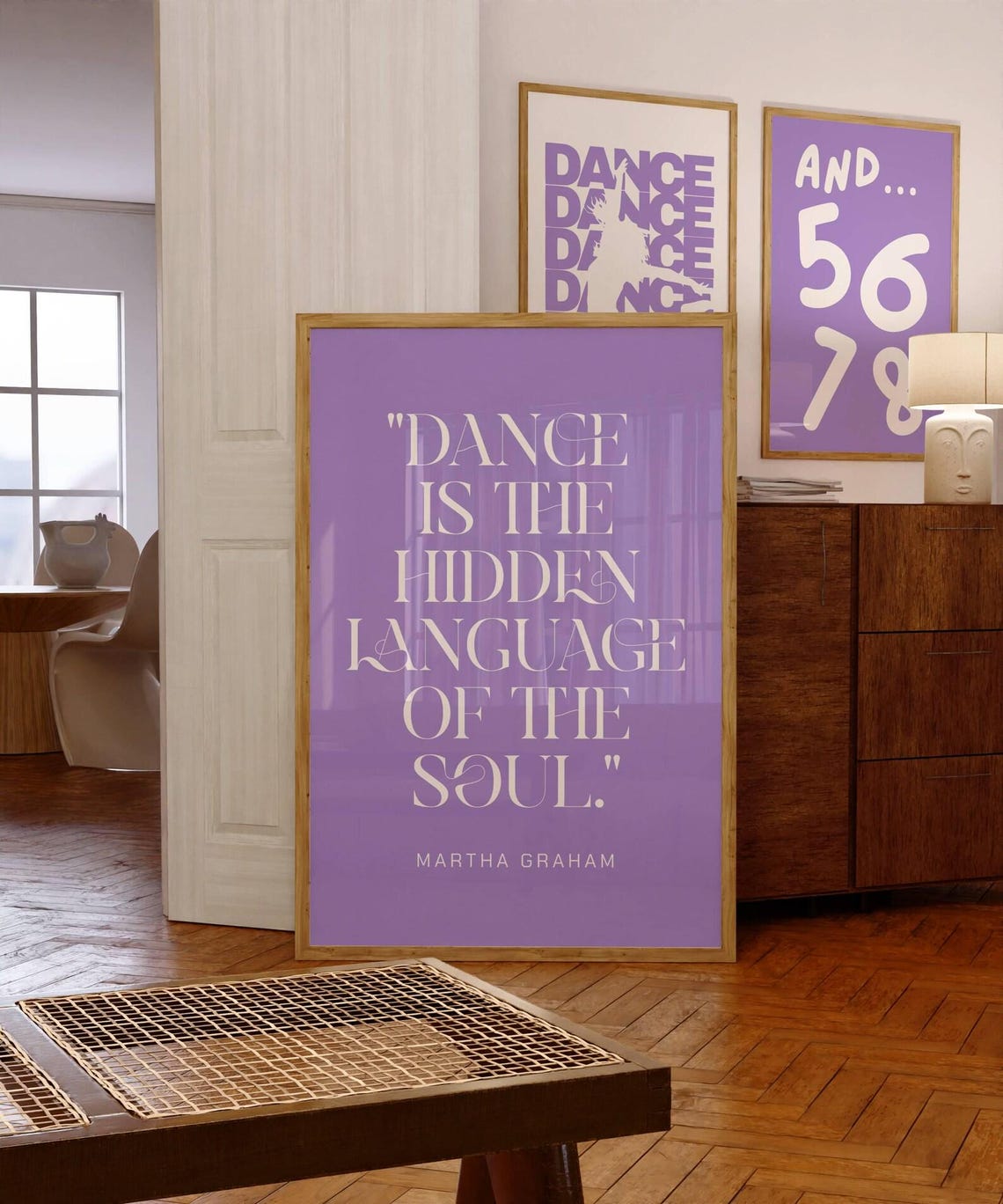 Dance Is The Hidden Language Of The Soul Martha Graham Quote Poster - Image 3