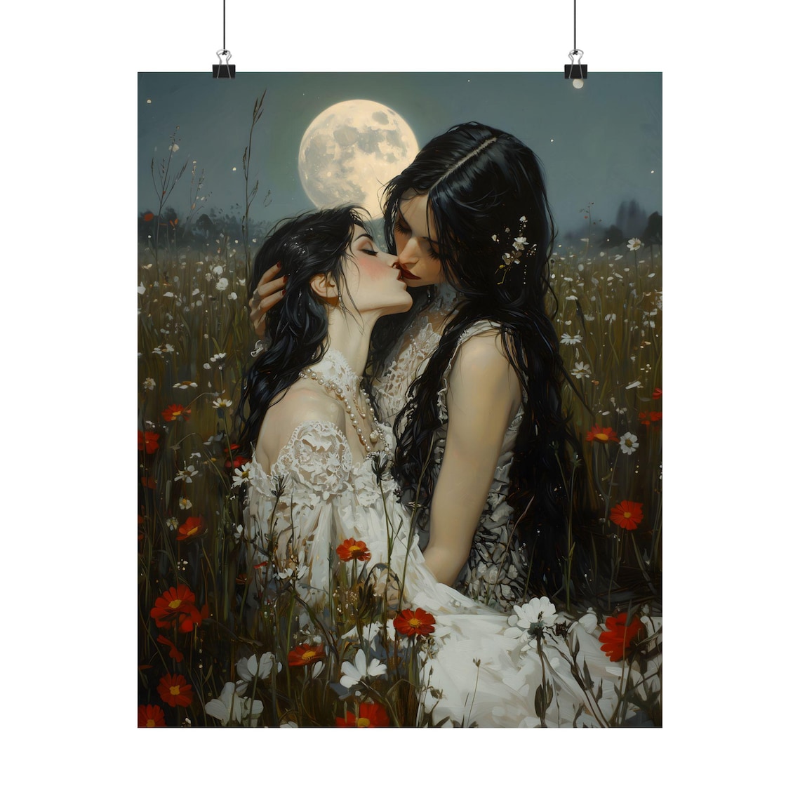 Vampire Girlfriends, Dark Academia Gothic Art Print - Image 2