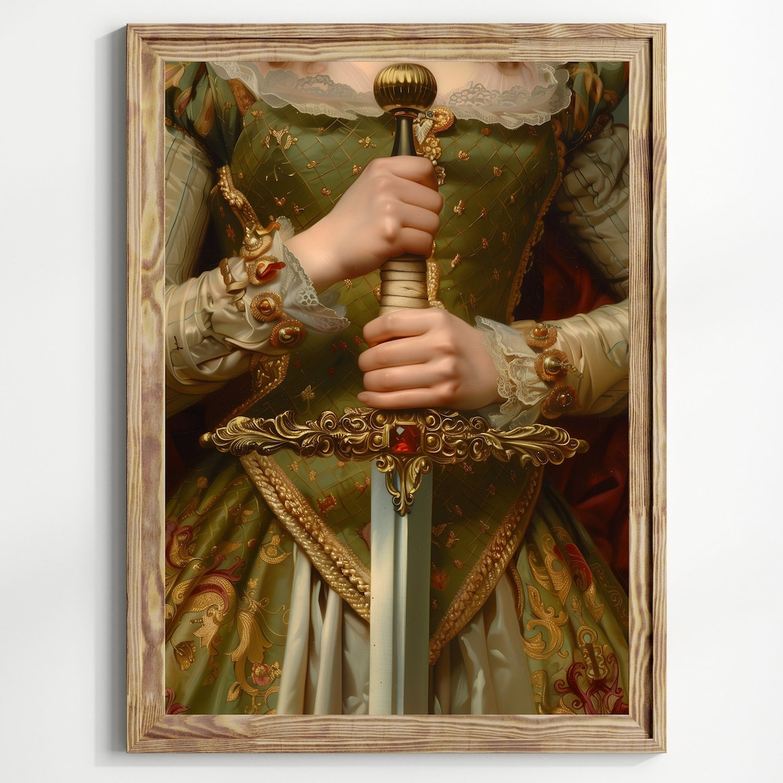 Victorian Sword Print, Dark Academia Wall Art