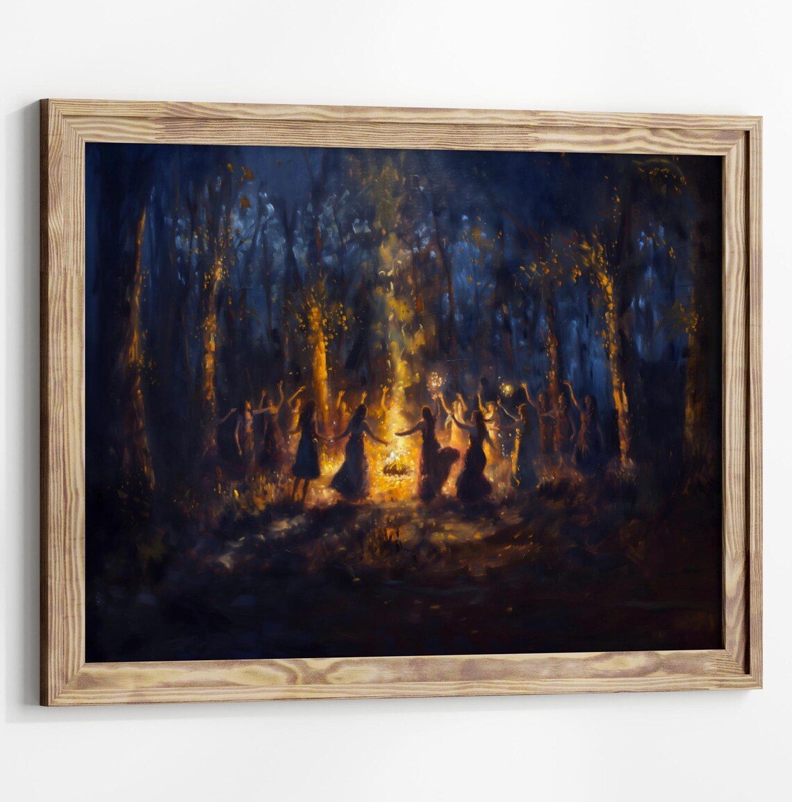 Fire Dance Nymphs and Witches, Dark Academia Art Print - Image 3