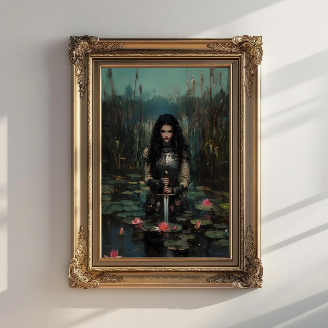 The Lake, Victorian Dark Academia Wall Art Print - Image 2