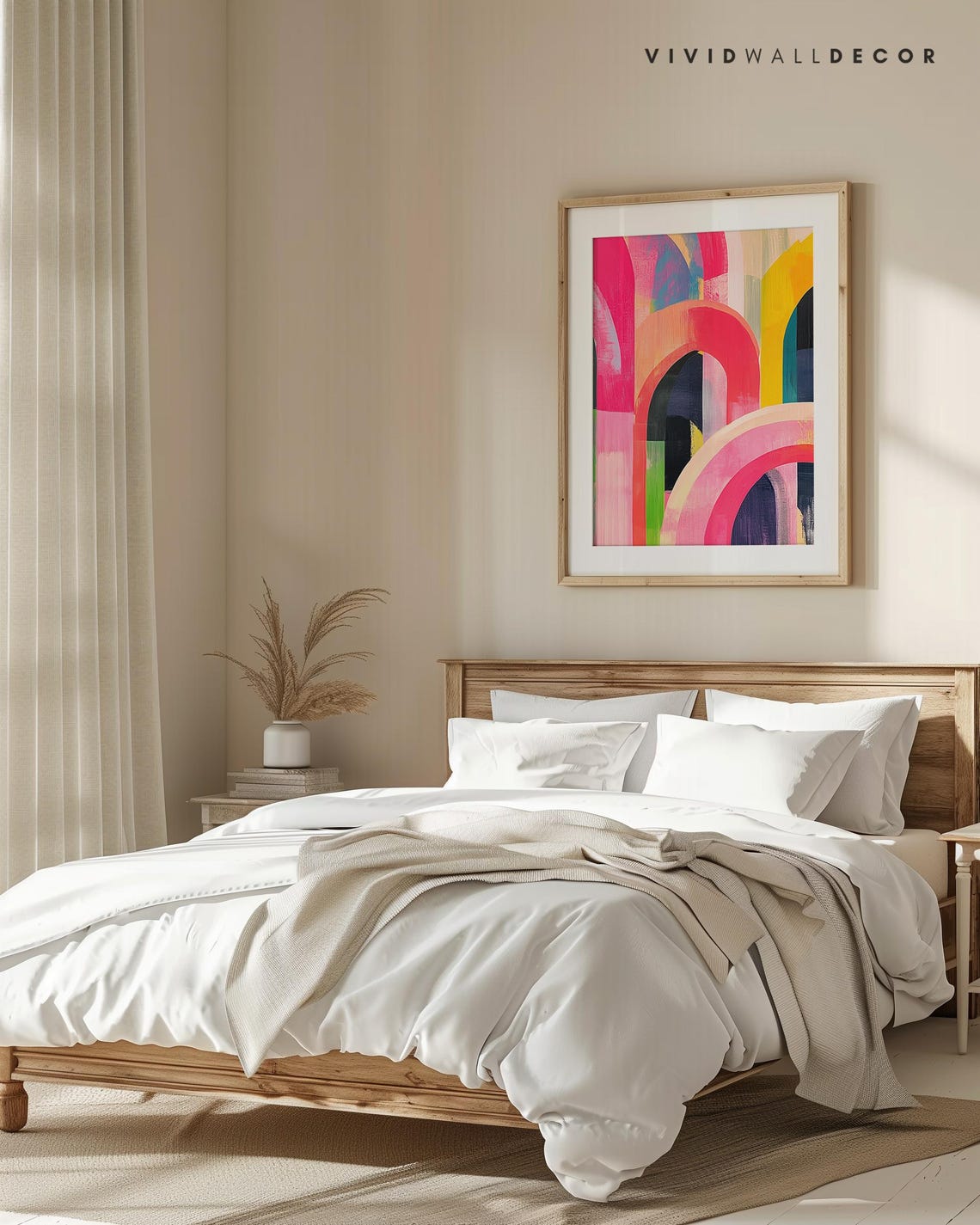 Vibrant Colorful Abstract Arches Modern Bold Statement Decor Poster - Image 4