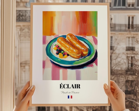 Clair French Pastry Poster Patisserie Bakery Sign Bowling Party Kitchen