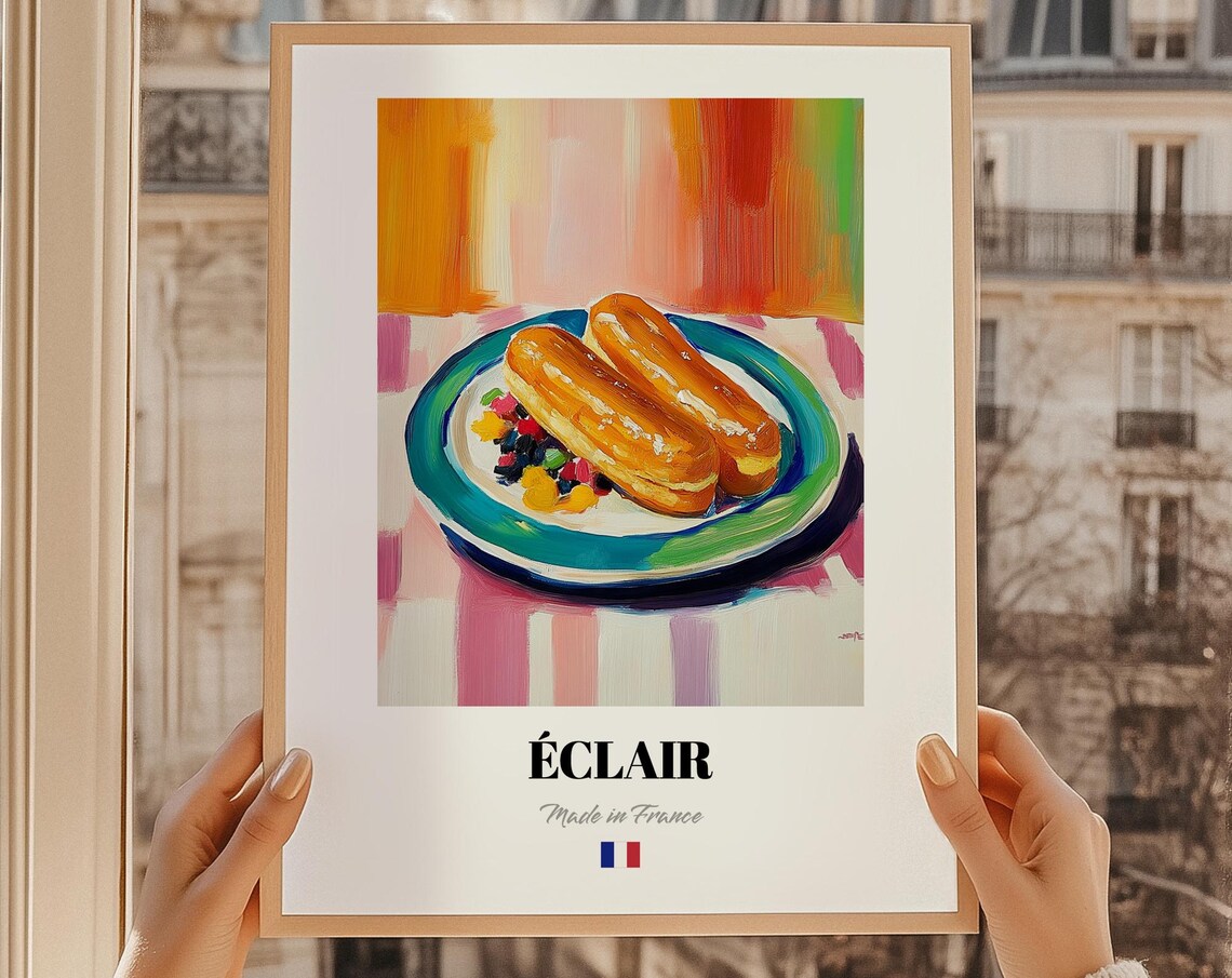 Clair French Pastry Poster Patisserie Bakery Sign Bowling Party Kitchen