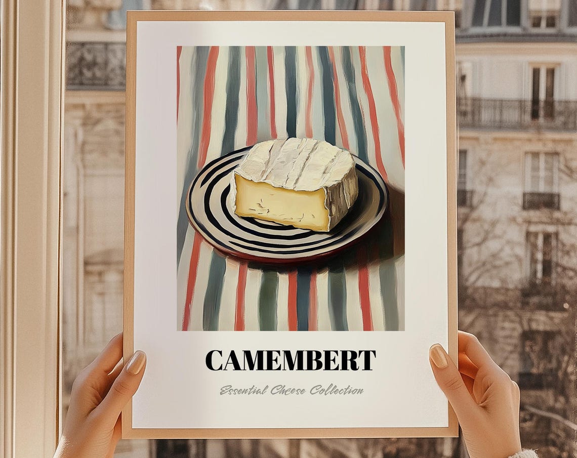 Camembert Essential Cheese Collection Kitchen Still Life Print