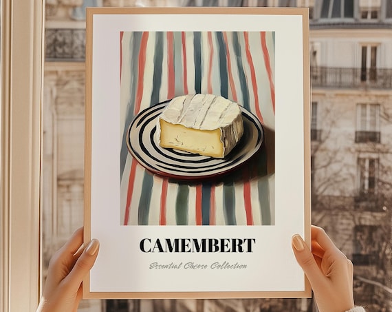 Camembert Essential Cheese Collection Kitchen Still Life Print