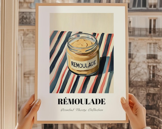 Remoulade Grocery Poster Pantry Decor Print Chef Gift Restaurant Wall Kitchen Art