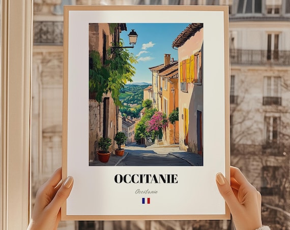 Occitanie France Wall Decor Oil Painting Reproduction Print Poster Friend Gift Living Room