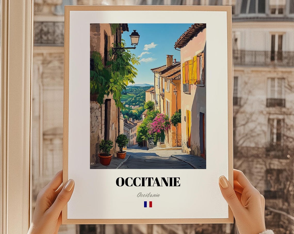 Occitanie France Wall Decor Oil Painting Reproduction Print Poster Friend Gift Living Room