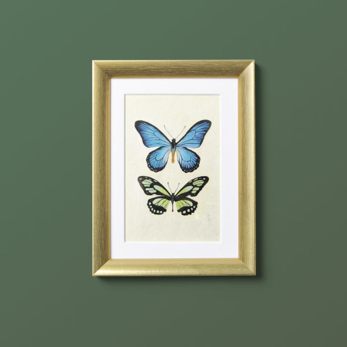 Butterfly No2 Gouache Art Print - Image 3