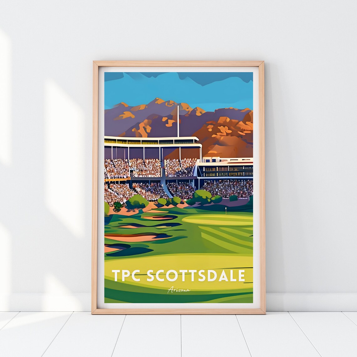 TPC Scottsdale Golf Course Poster, Sports Travel Poster - Image 2