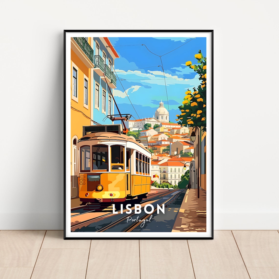 Lisbon Travel Poster, Portugal Travel Poster
