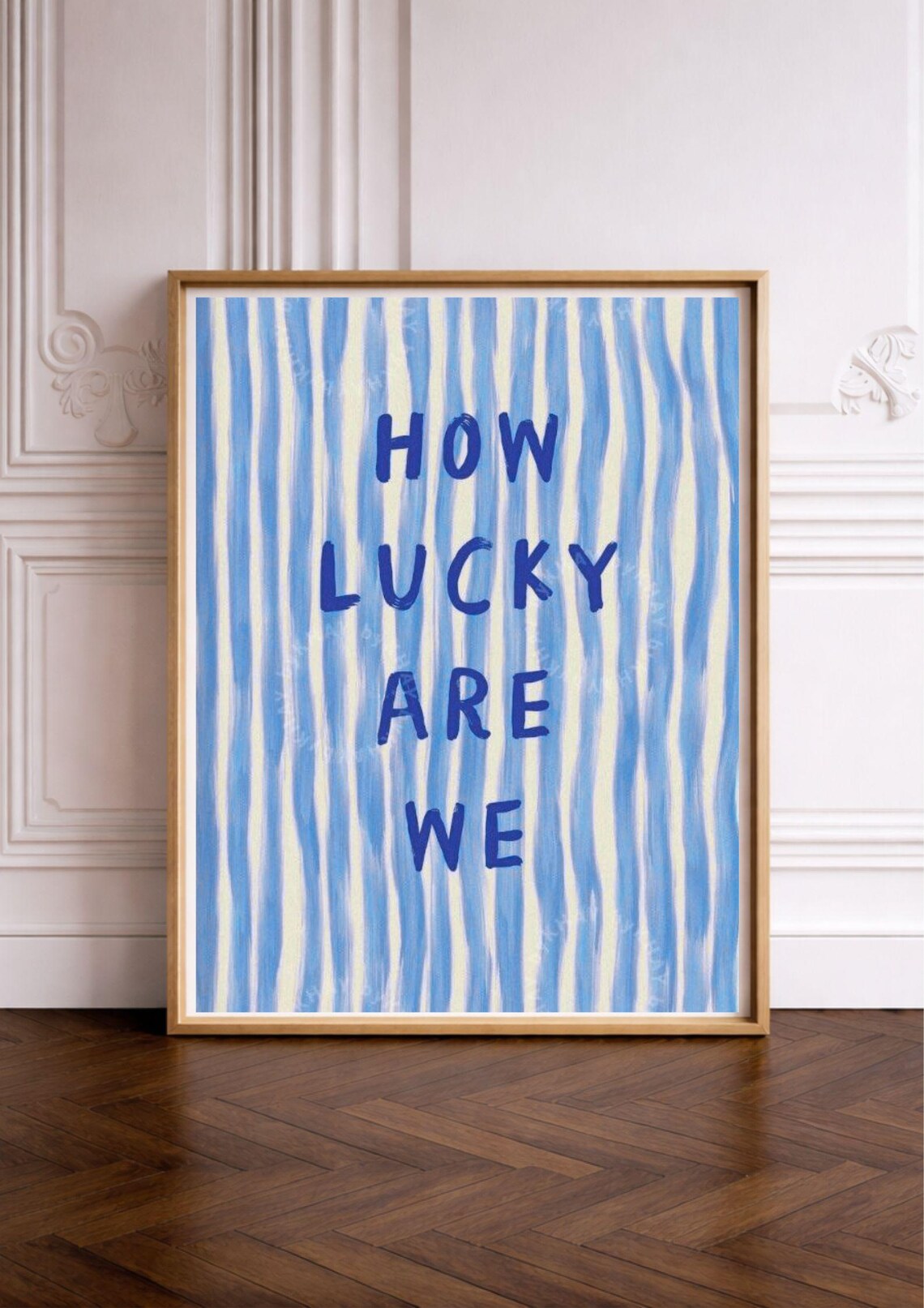 How Lucky Are We Quote Poster, Cheerful Vibes