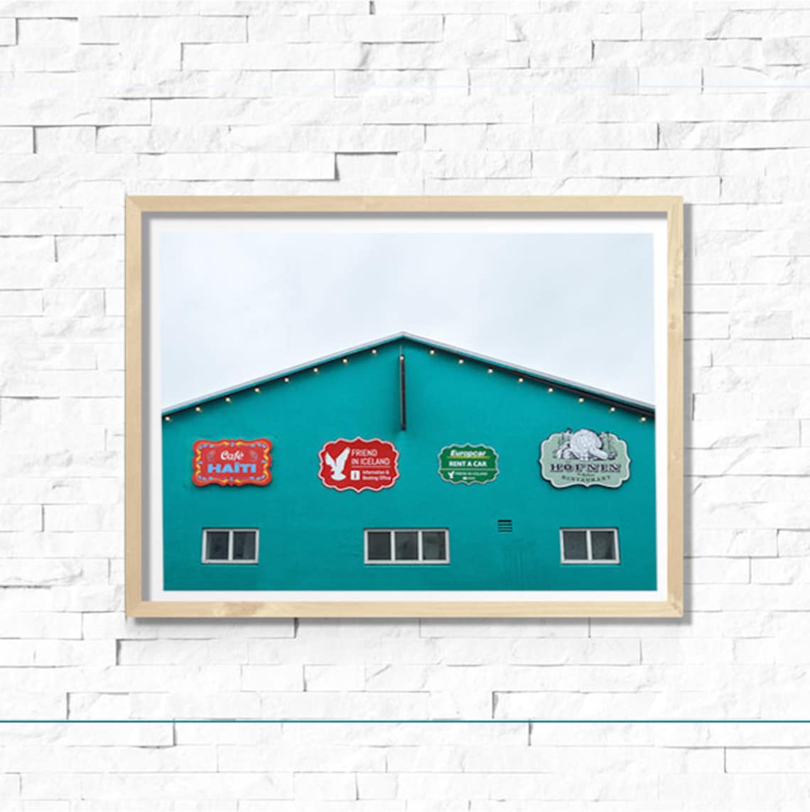 Reykjavik Restaurant Iceland Travel Art Print
