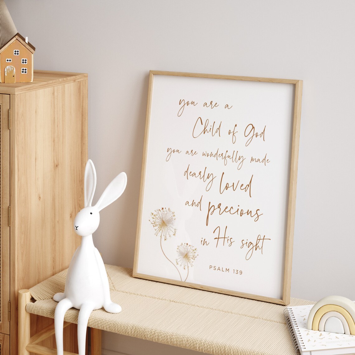 You Are a Child of God Psalm 139 Nursery Print