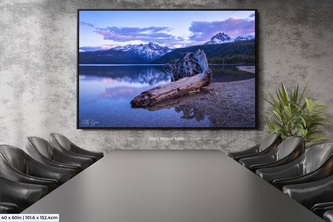 Redfish Lake Stanley Idaho Sunset Art Print - Image 2
