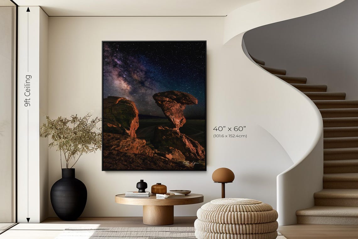 Balanced Rock Milky Way Mountains Desert Astro Photography - Image 2