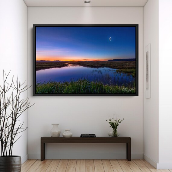 Camas Prairie Marsh Fairfield Idaho Sunrise Sunset Art Print