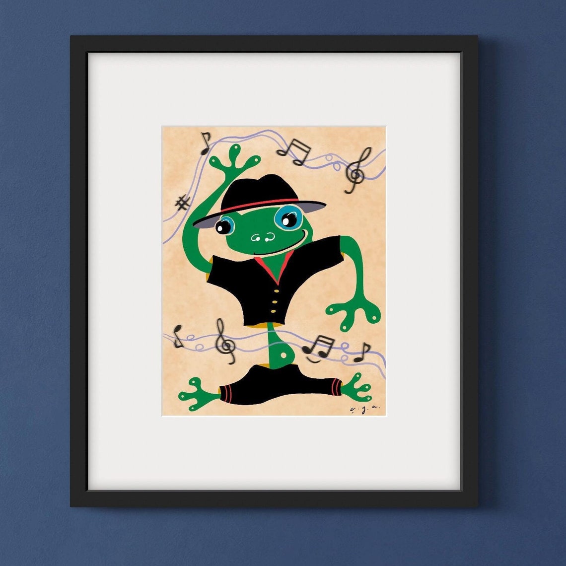 Dancer Frog Animal Nursery Room Decor - Image 3