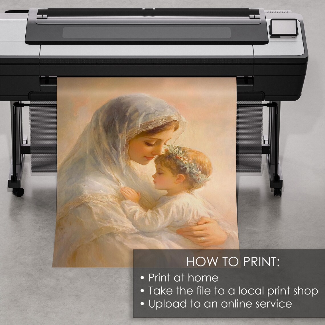 Madonna And Child Virgin Mary Tender Vintage Religious Mother Poster - Image 5