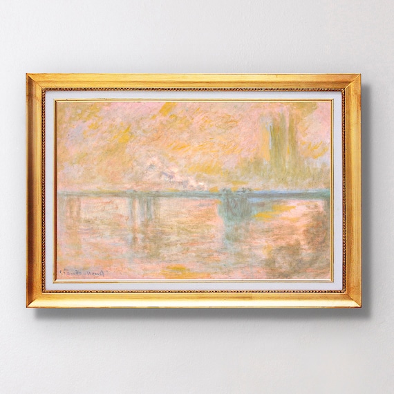 Claude Monet Charing Cross Bridge London Fog Painting Poster