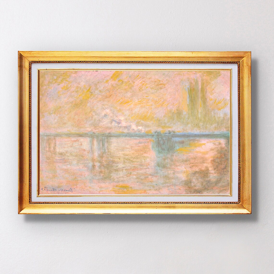 Claude Monet Charing Cross Bridge In London Fine Art Glice 1902 Sku 0114
