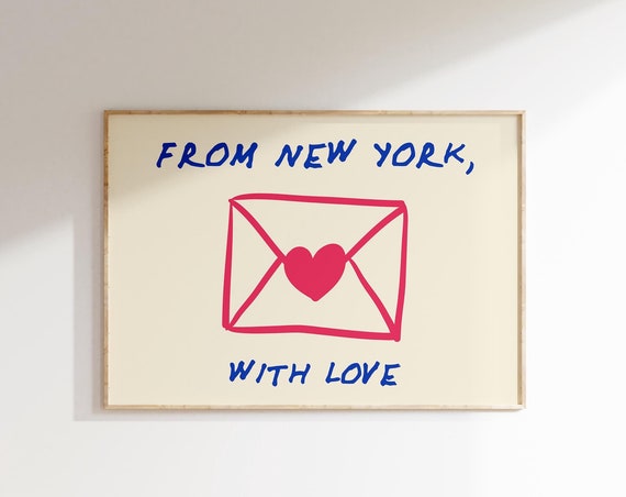 New York Vintage NYC Minimalist Travel Poster